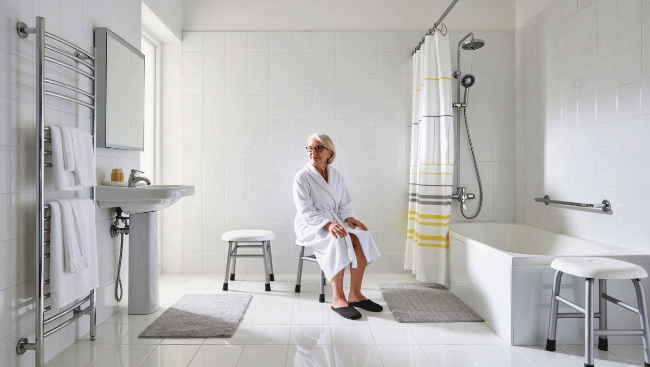 Табуреты для ванны для пожилых людей