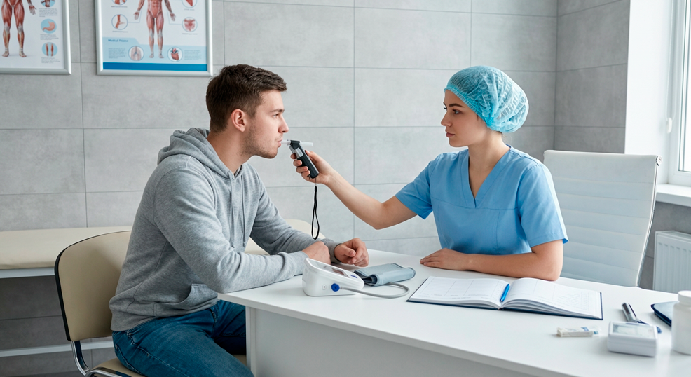 Предрейсовый осмотр водителей