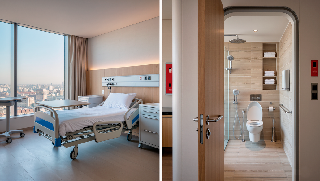 Сантехника в палатах больницы