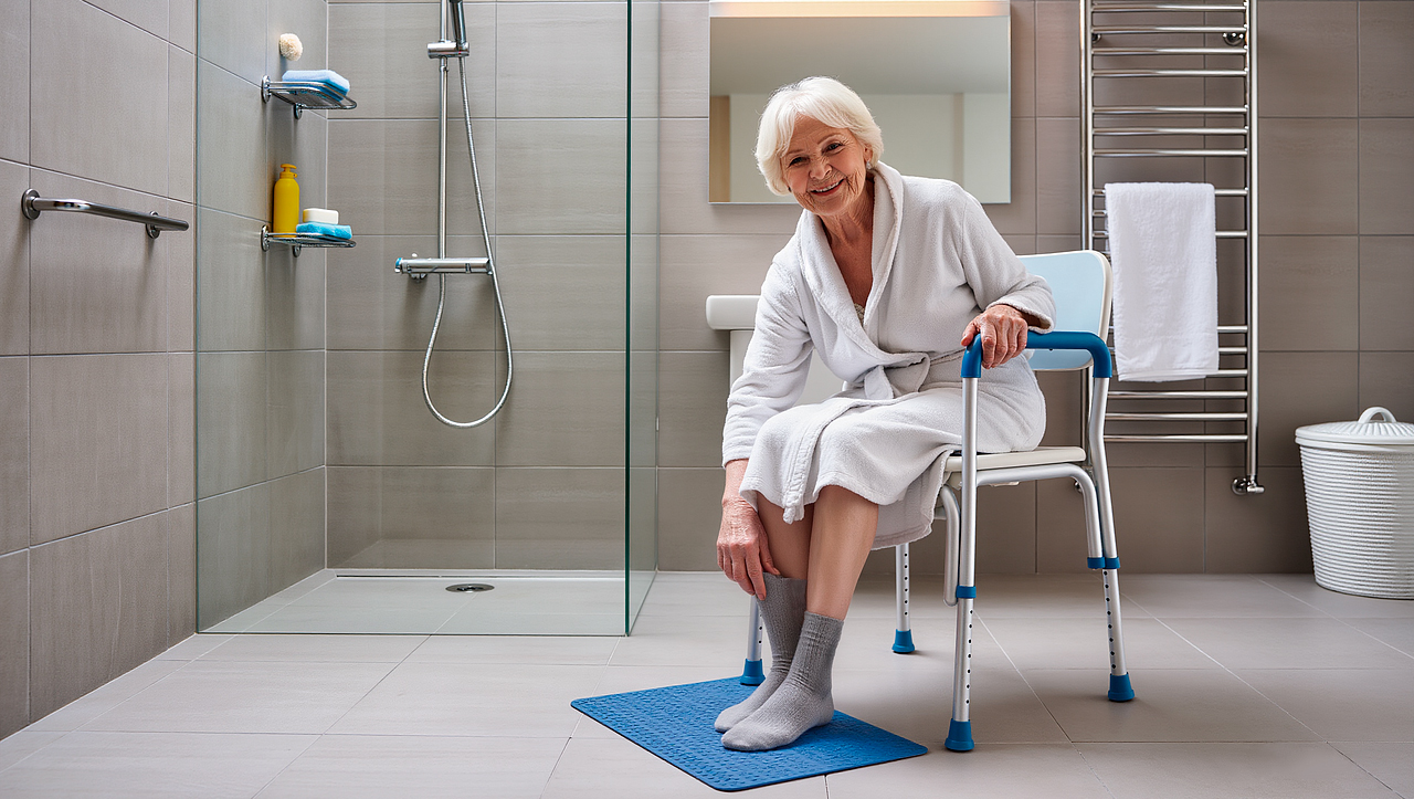 Стулья в ванную для пожилых людей