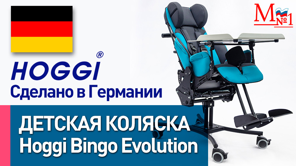 Детская инвалидная коляска на домашней раме HOGGI BINGO Evolution