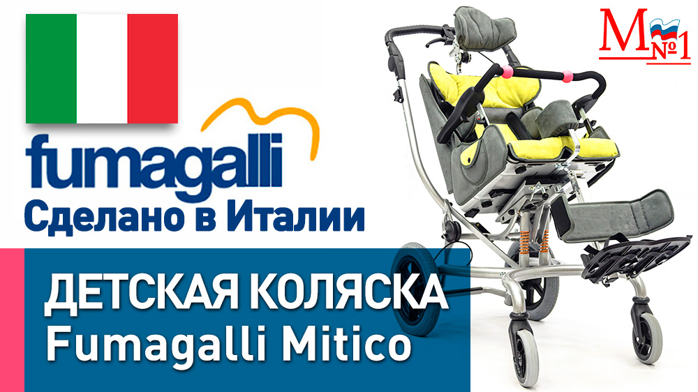  Кресло-коляска для детей с ДЦП Fumagalli Mitico Simple Fuori прогулочная